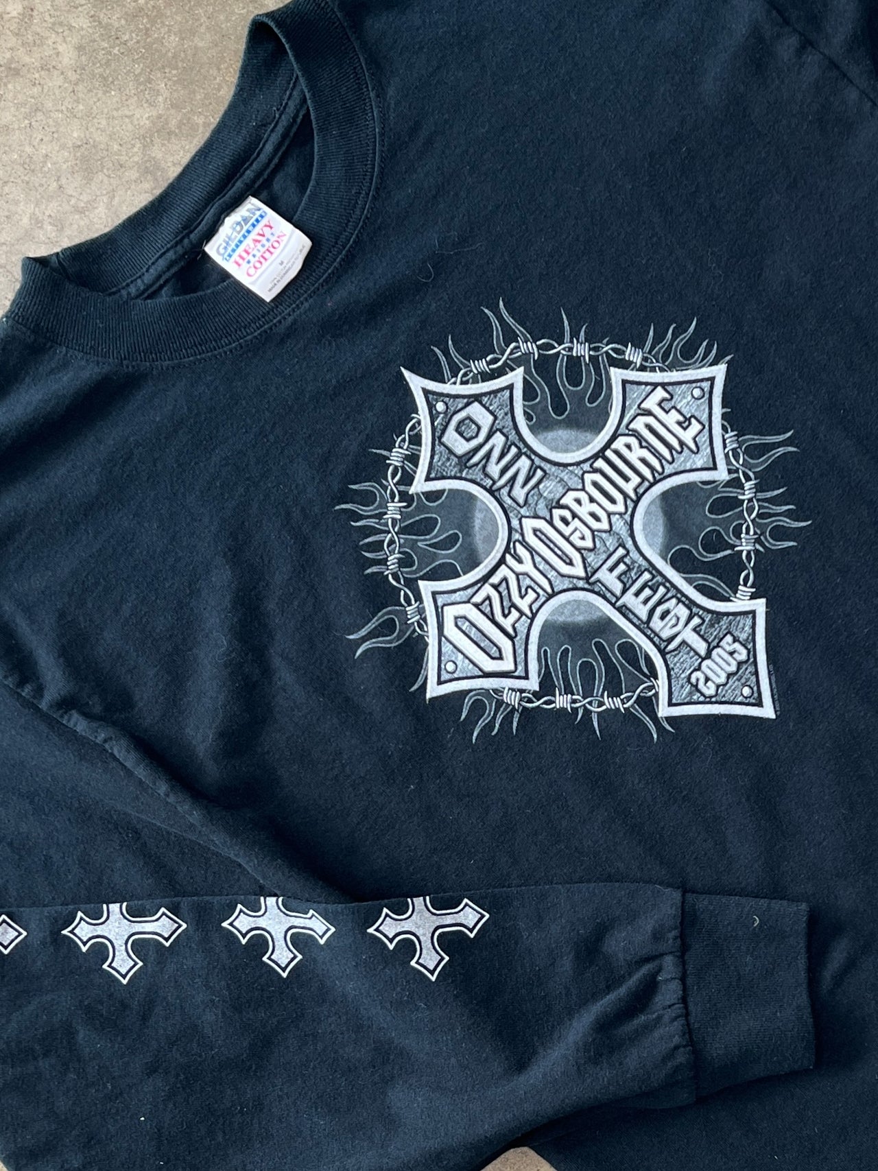 2005 Ozzy Osbourne Cross Flame Long Sleeve