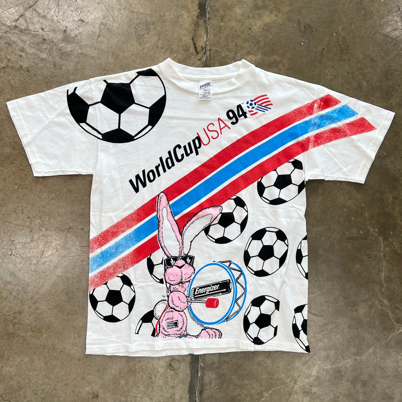 1994 USA Energizer Bunny AOP World Cup Soccer Tee
