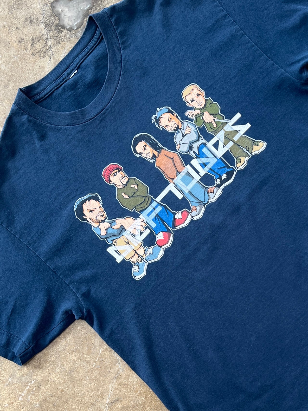 Deftones Cartoon Carictature White Pony Tee