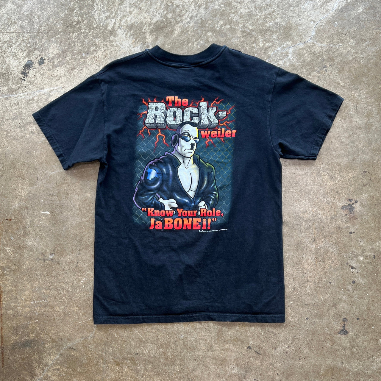 Y2K 2000 The Rock Ja Bonei Big Dog Tee