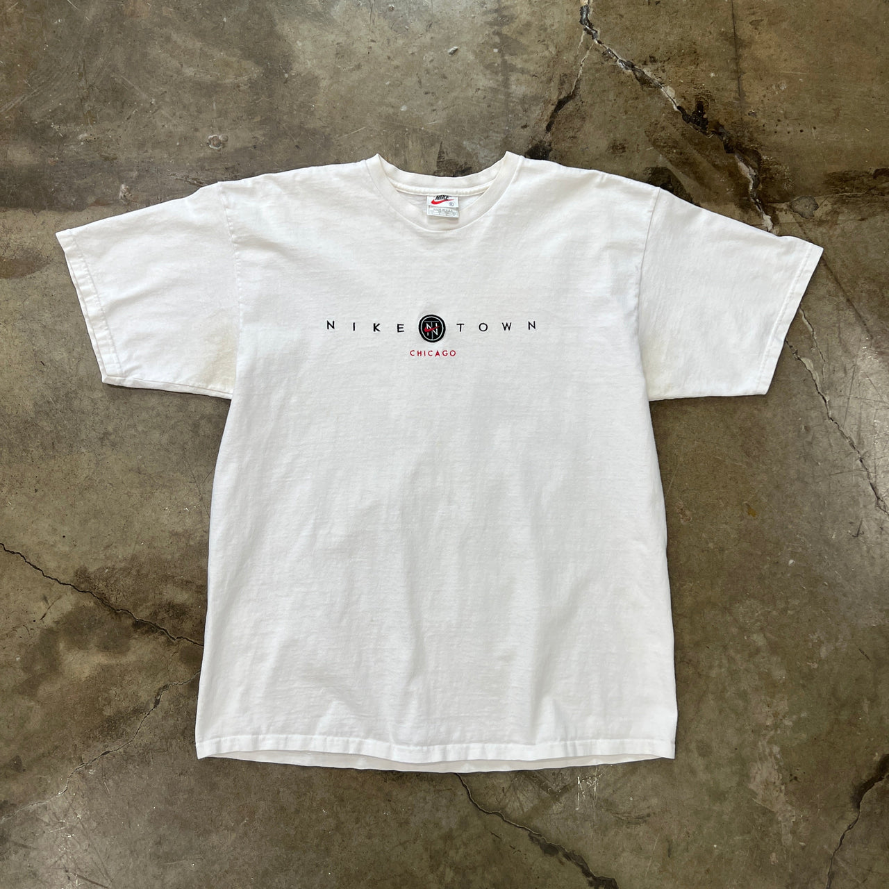 90s Nike Town Chicago Embroidered Tee