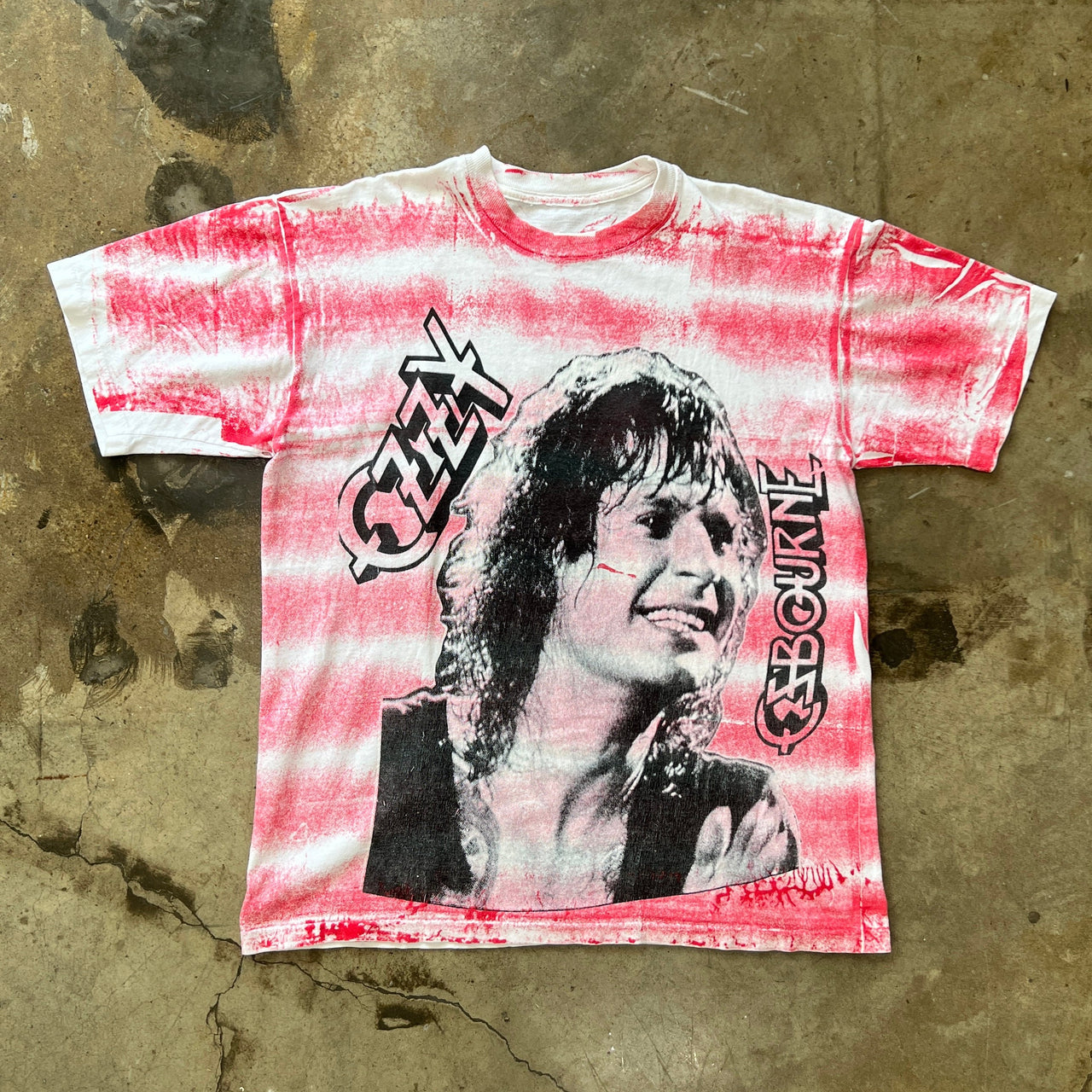 2000s 90s Ozzy Osbourne Parking Lot AOP Dyed Music Tee