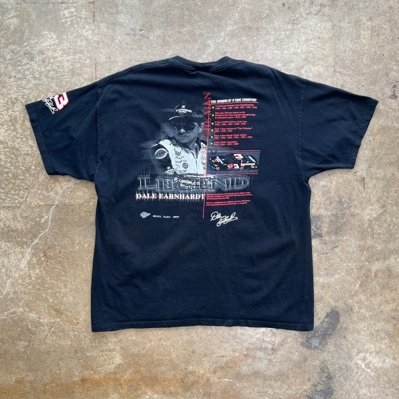 NASCAR Dale Earnhardt Legend Tribute Winners Circle Tee