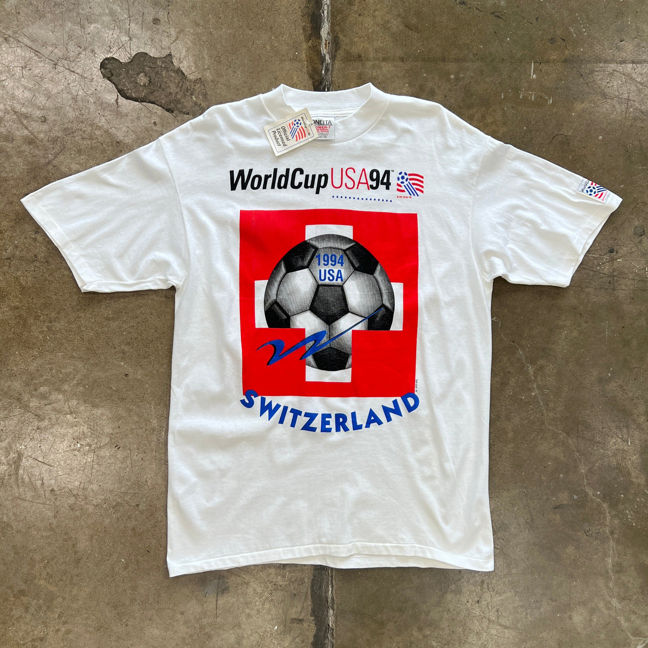 1994 World Cup Switzerland Soccer Tee