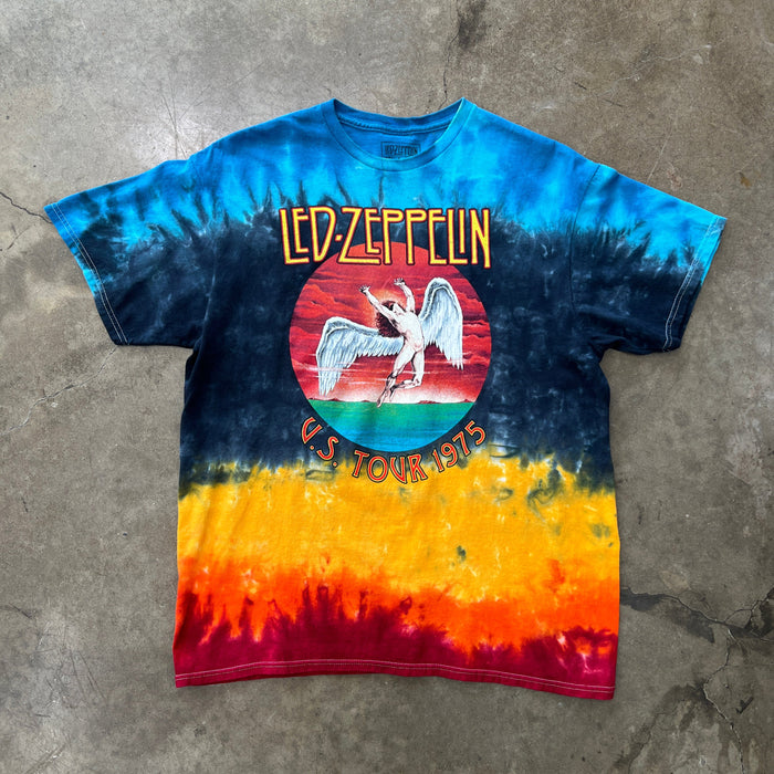 Led Zeppelin Tye Dye Angel Logo Tour 1975 Tee