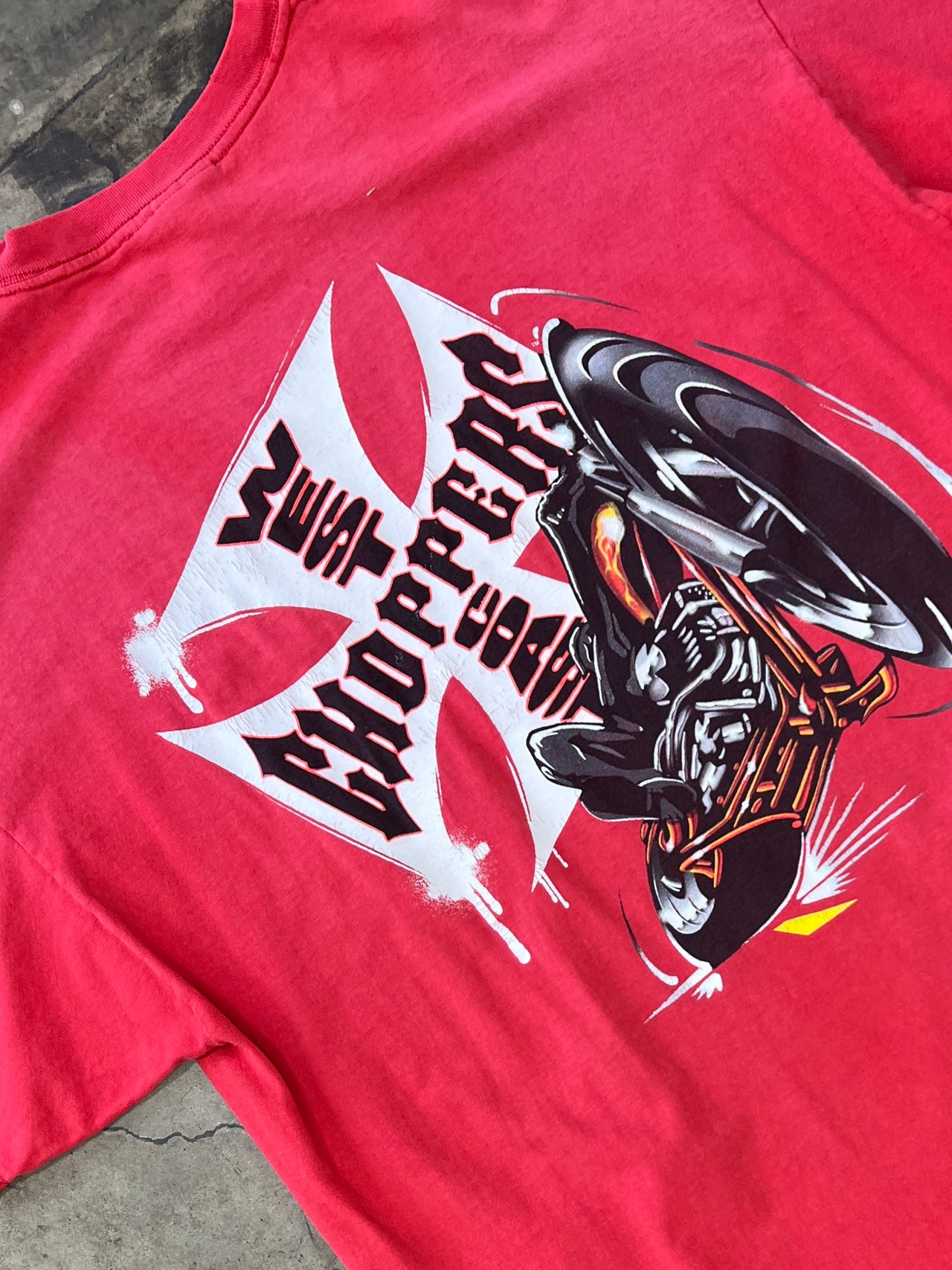 West Coast Choppers Motorcycle Spray Paint Tee
