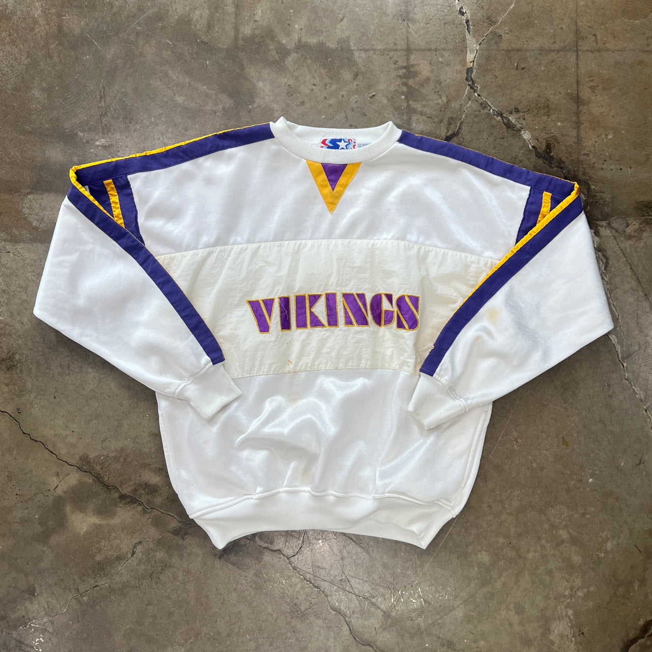 Starter 90s Y2K 2000s NFL Vikings Pullover Sweatshirts
