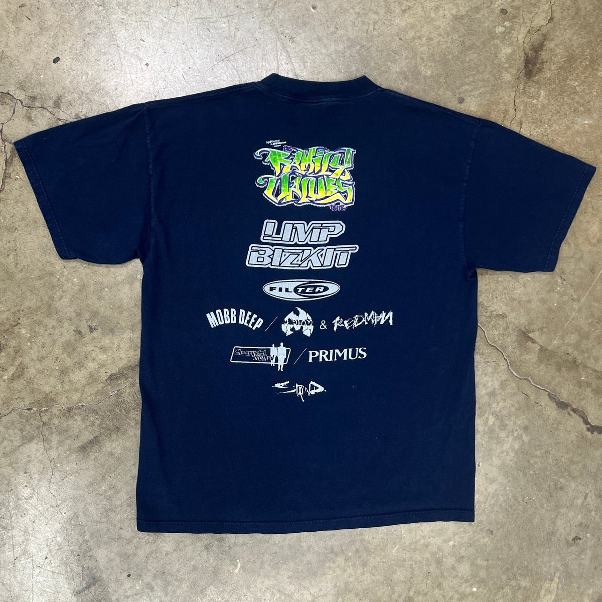 1999 Family Values Limp Bizkit Primus Concert Tour Tee