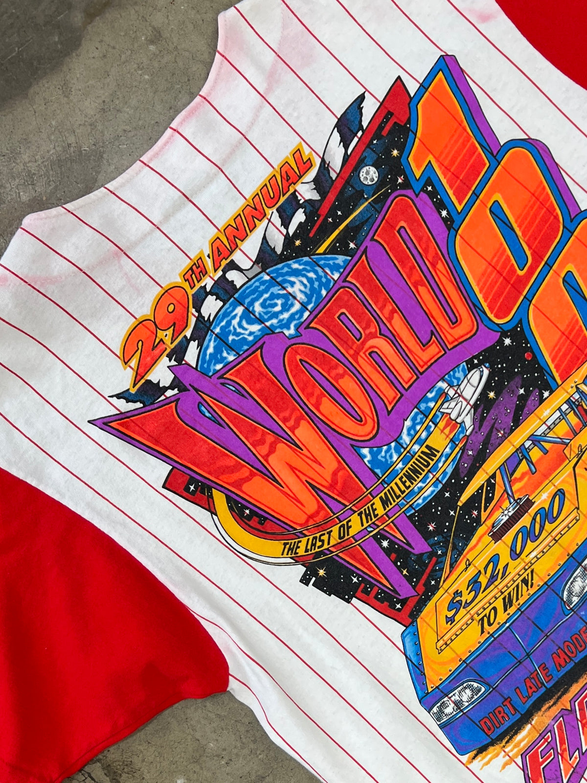 90s Racing World 100 Eldora Speedway Baseball Jersey