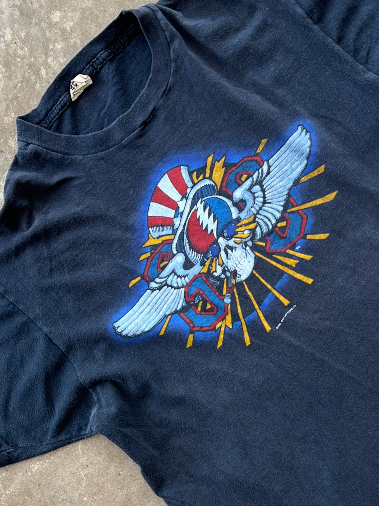 1982 Grateful Dead Uncle Sam Summer Tour Single Stitch Tee
