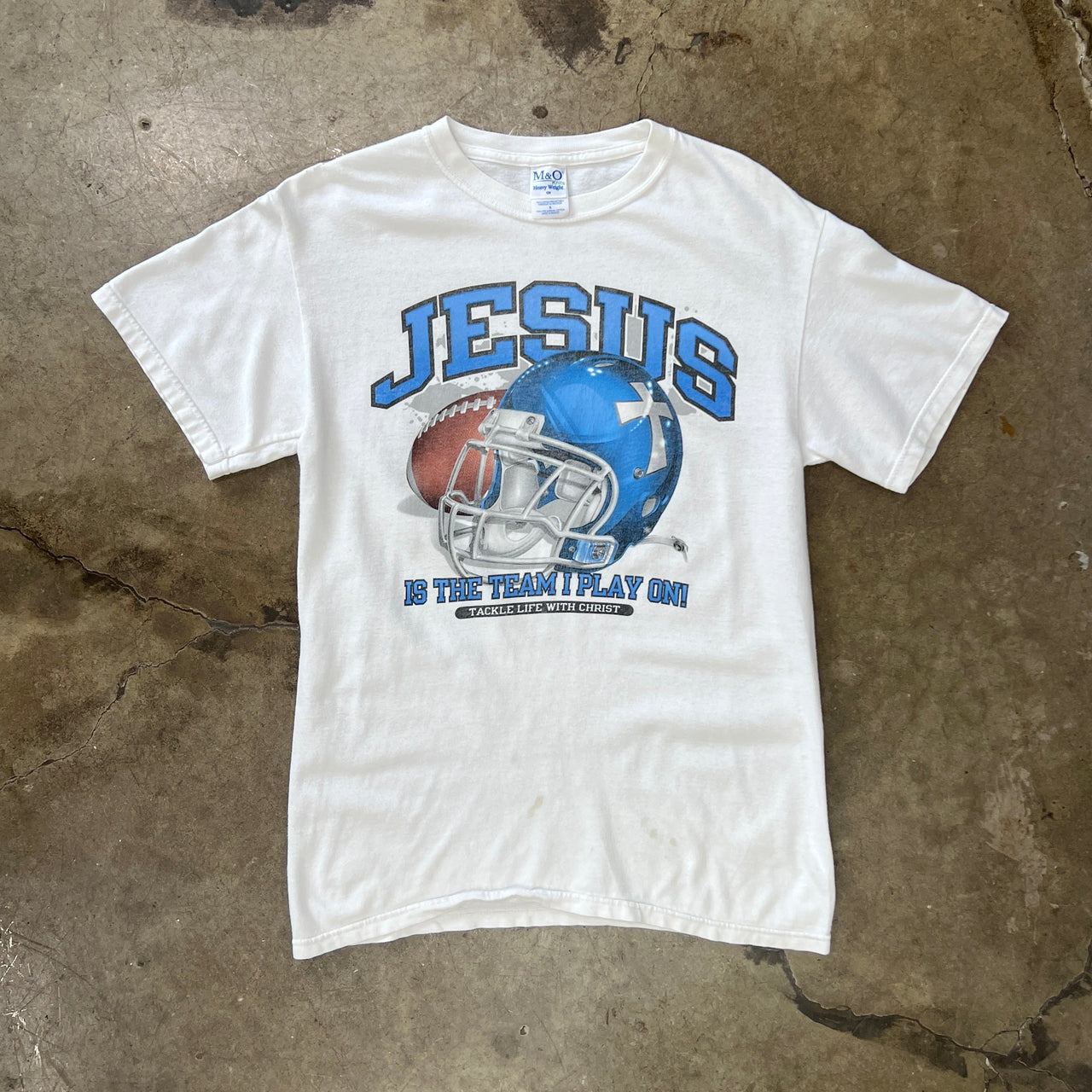 Jesus Football Cross Team Religious Tee