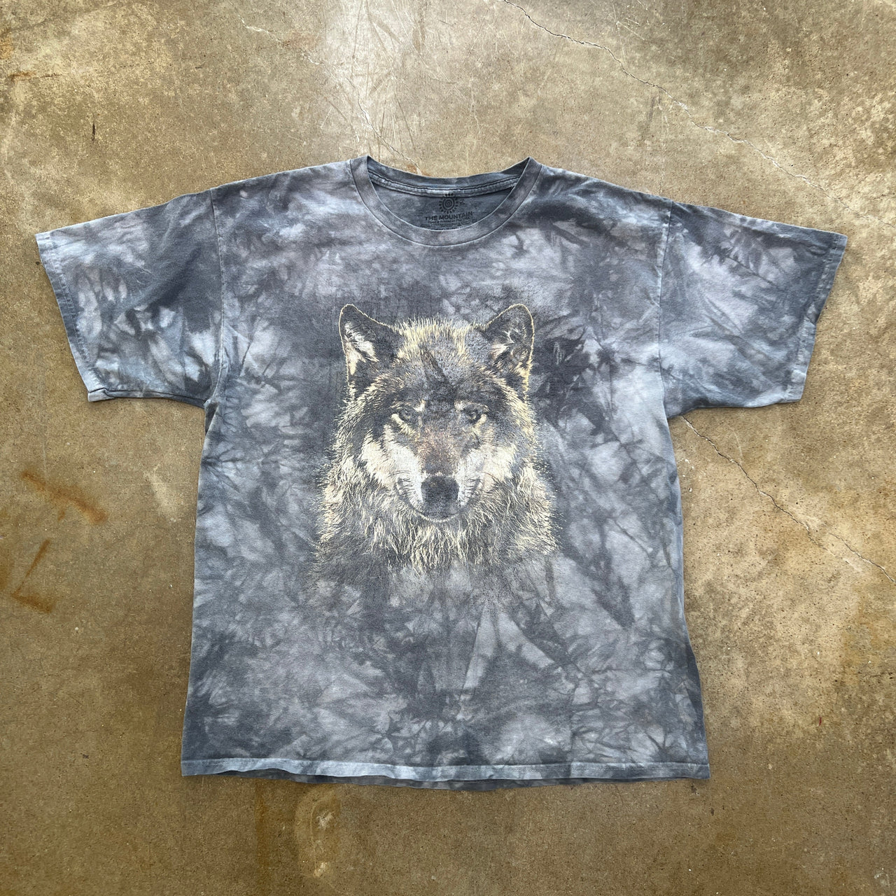 Dyed Nature Wolf Portrait Tee