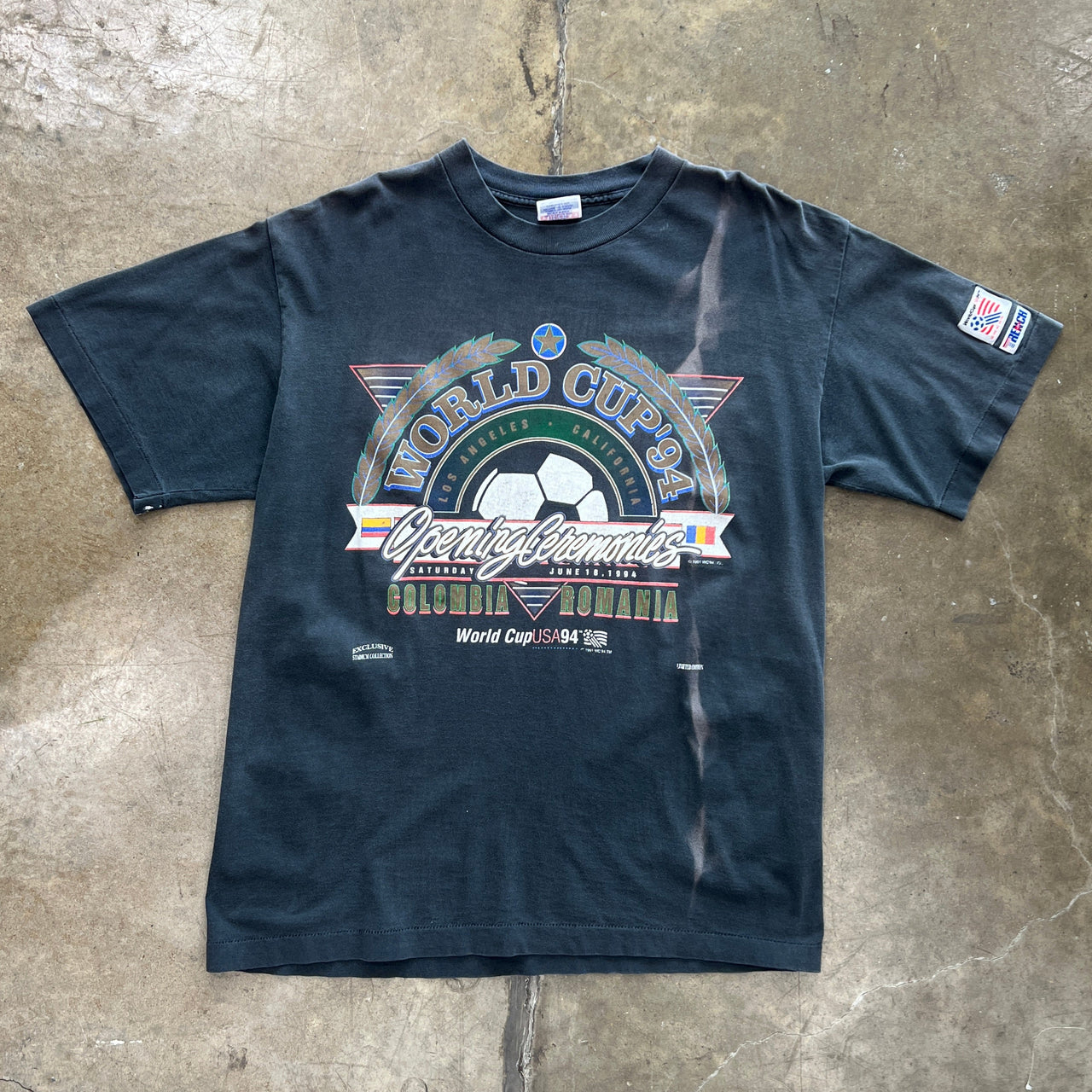 1994 World Cup Columbia Romania Soccer USA Tee