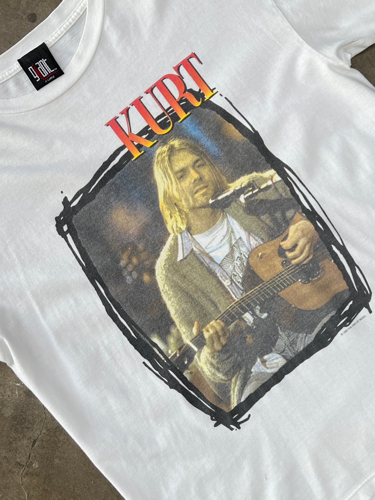 1995 Kurt Cobain Unplugged MTV Sun Is Gone Memorial Nirvana Tee