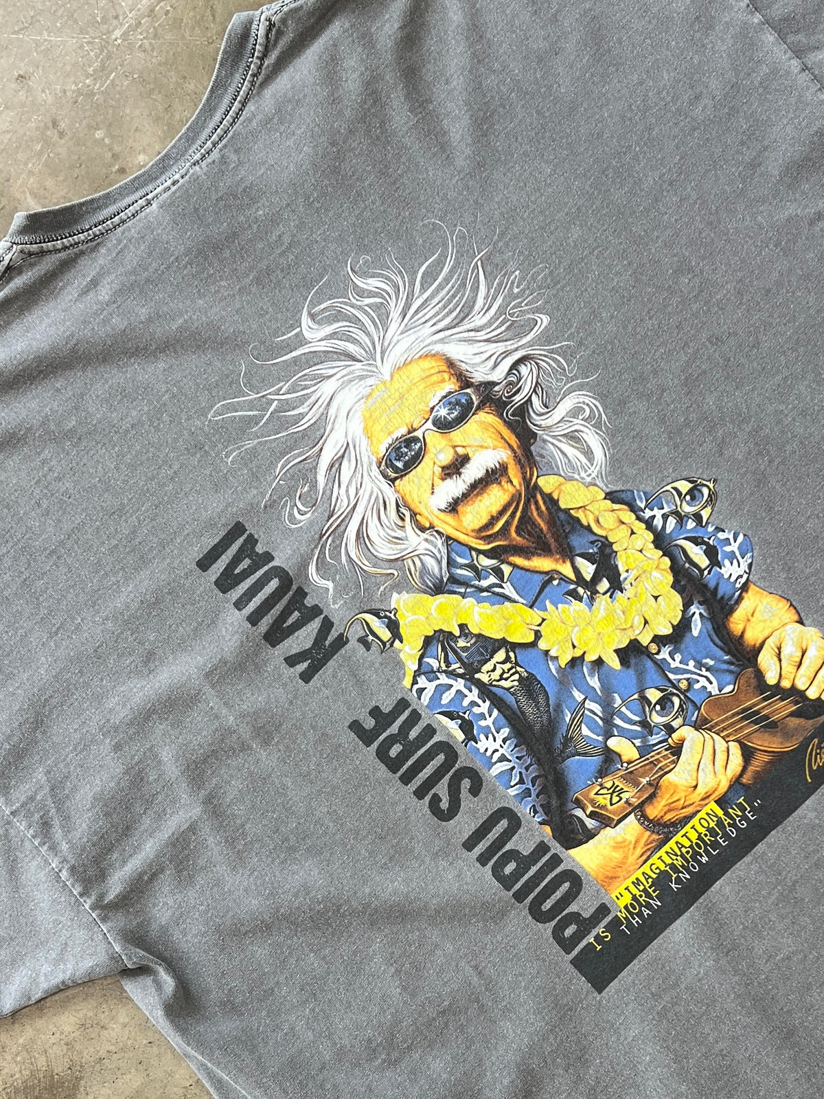Poipu Surf Kauai Albert Einstein Hawaiian Tee