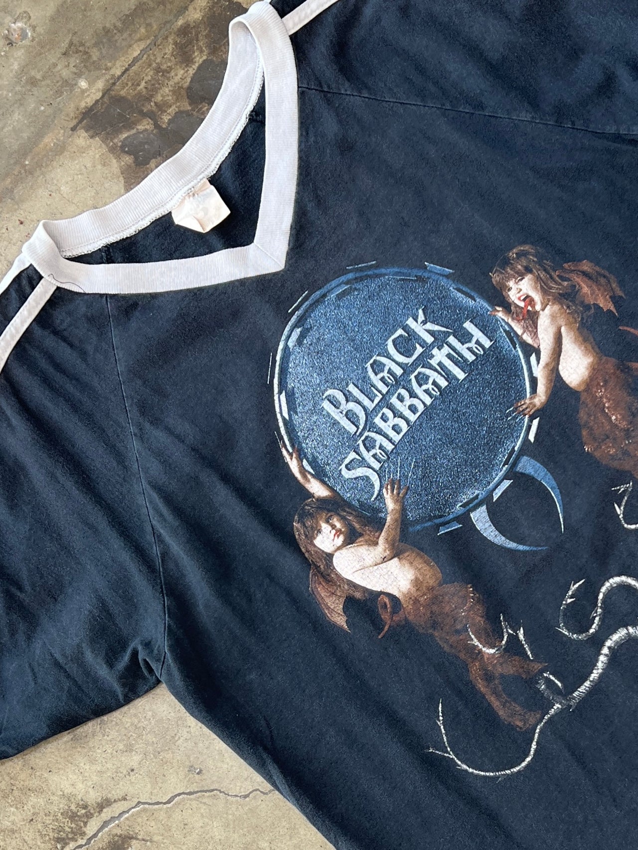 Black Sabbath Reunion Tour Band Cronies Tag V-neck