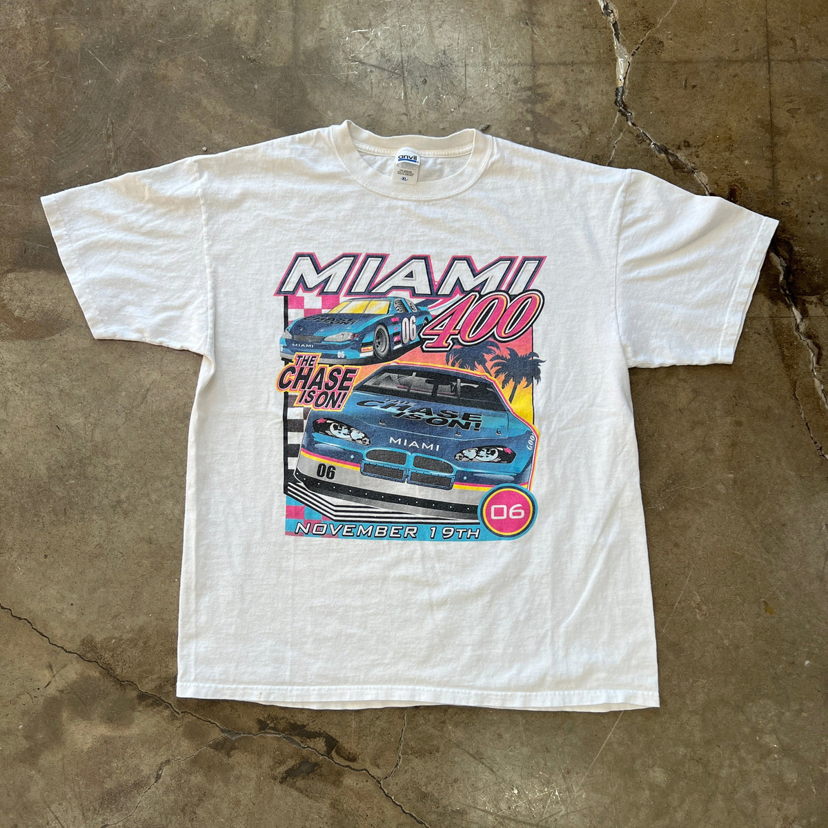 Miami 400 Dale Earnhardt Kasey Kahne Tee XL