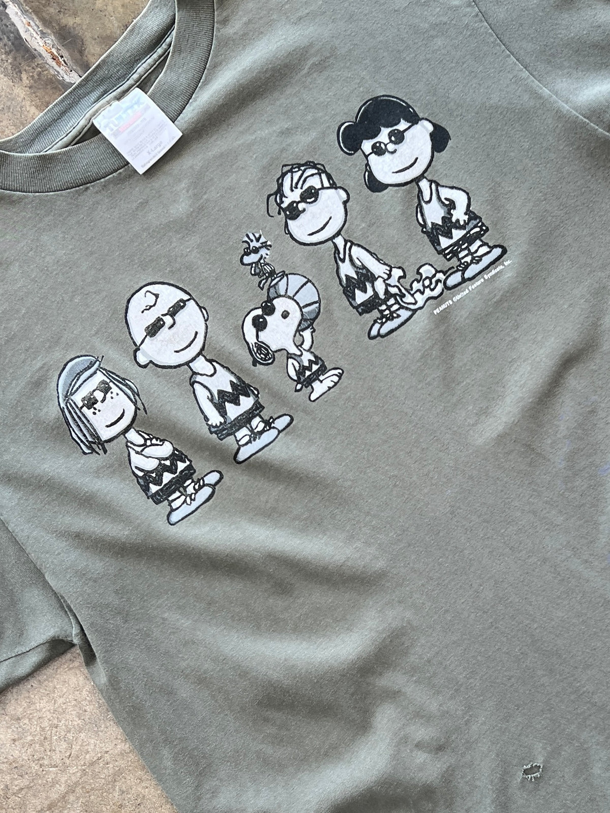 90s Peanuts Snoopy Cast Basketball Team Tee