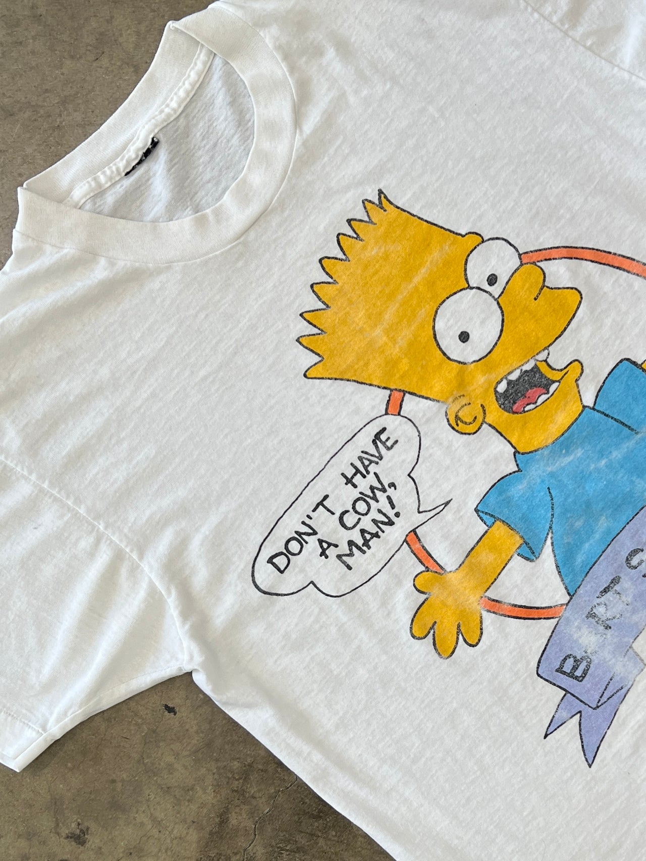 90s Simpson Bart Dont Have a Cow TV Single Stitch Tee