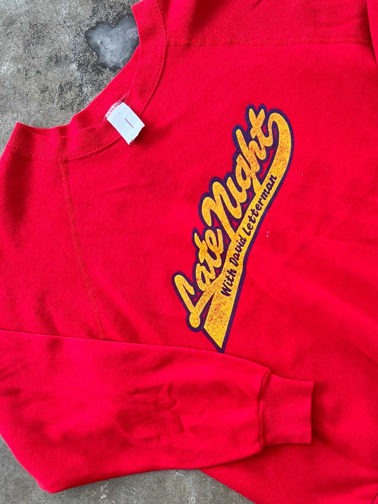 80s Late Night with David Letterman Crewneck