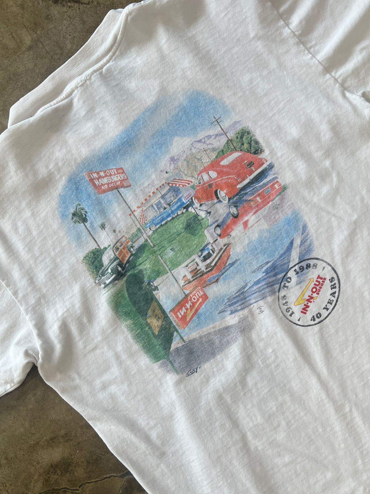1988 In-N-Out Southern California Fast Food Tee