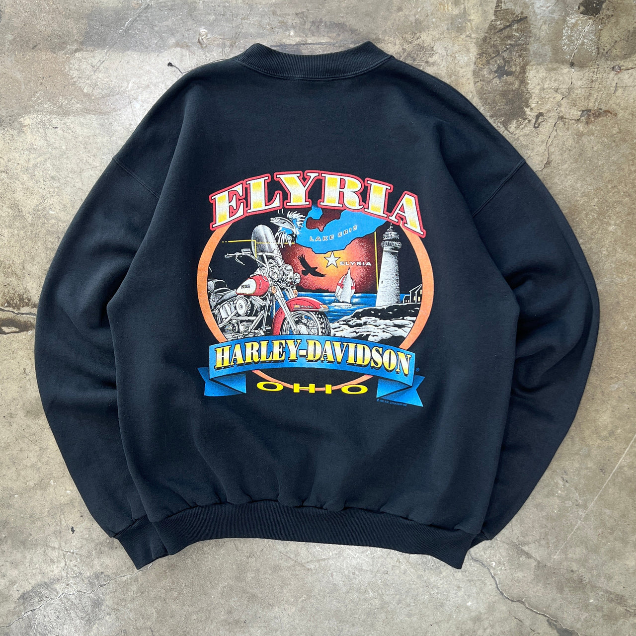 1996 Harley Davidson Eagle Motorcycle Ohio Crewneck
