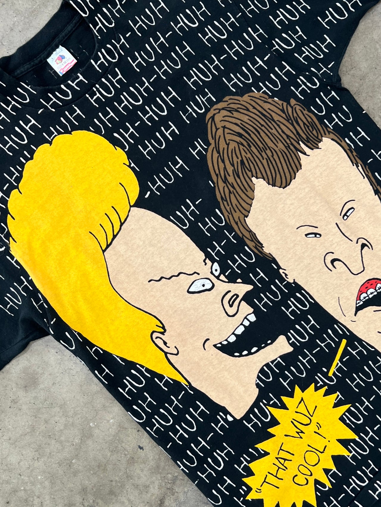 Beavis and Butt-head Huh That Wuz Cool! MTV AOP Band Tee