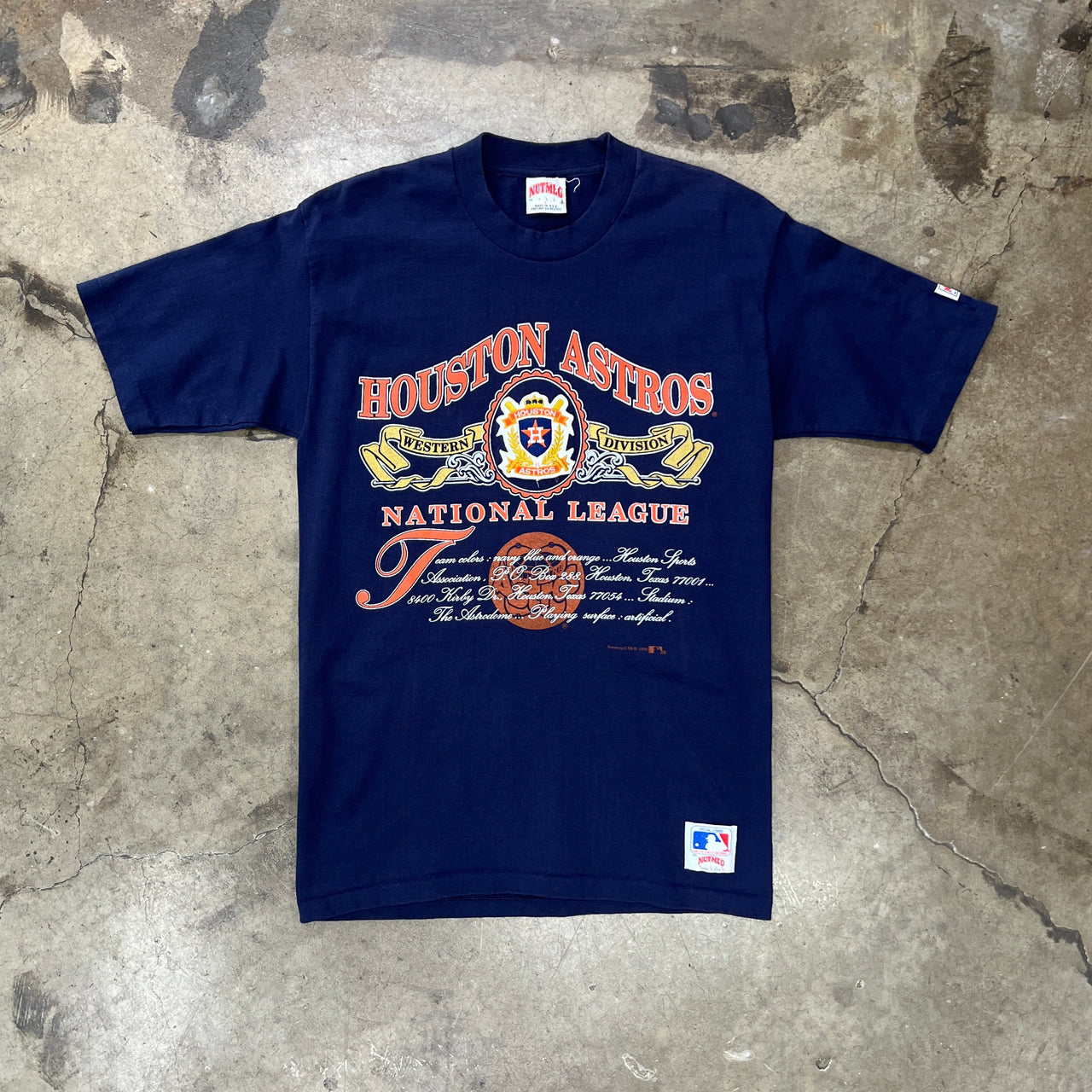 1992 Houston Astros National League Nutmeg Tee