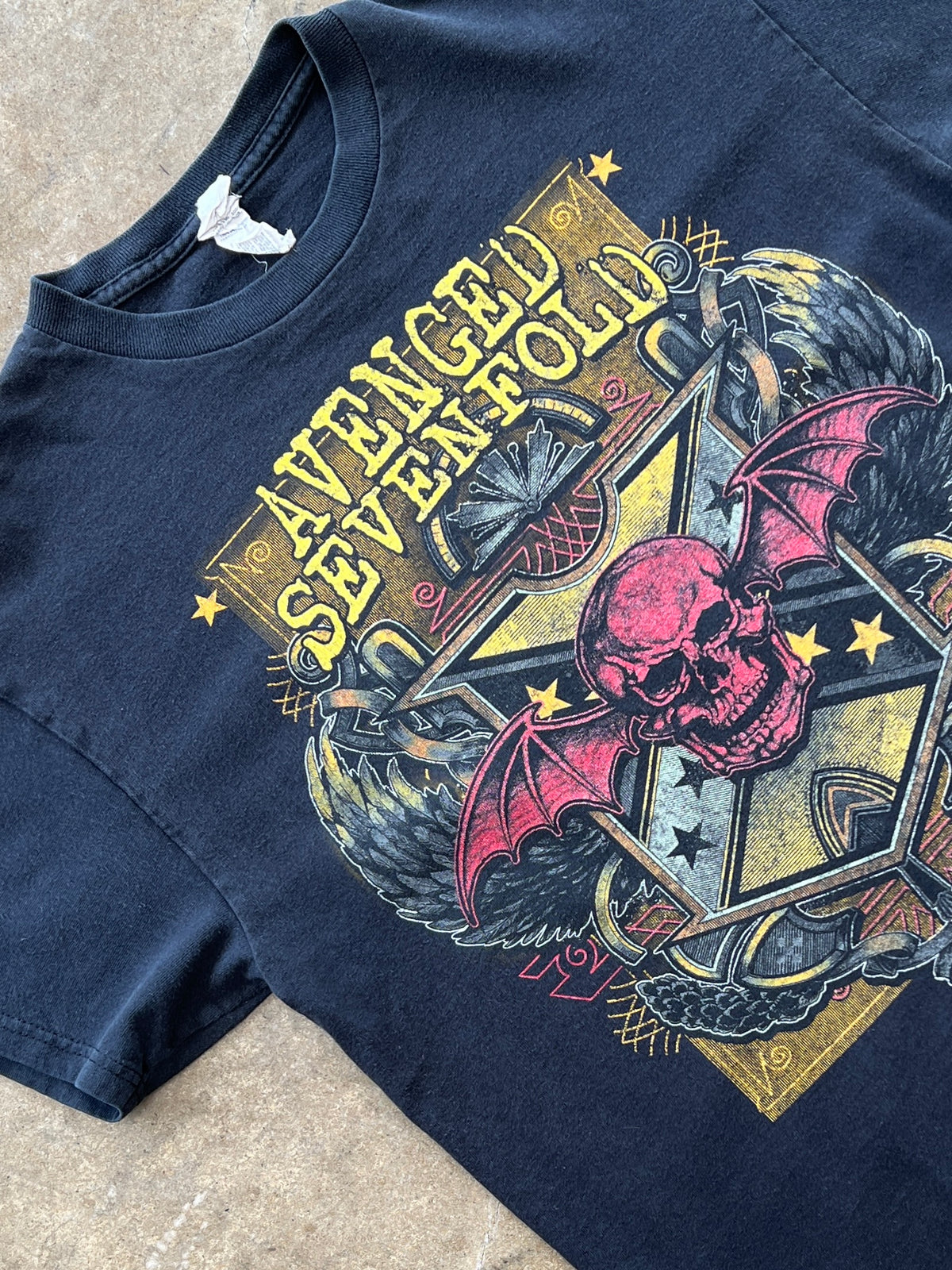 2008 Avenged Sevenfold Skull Band Tee