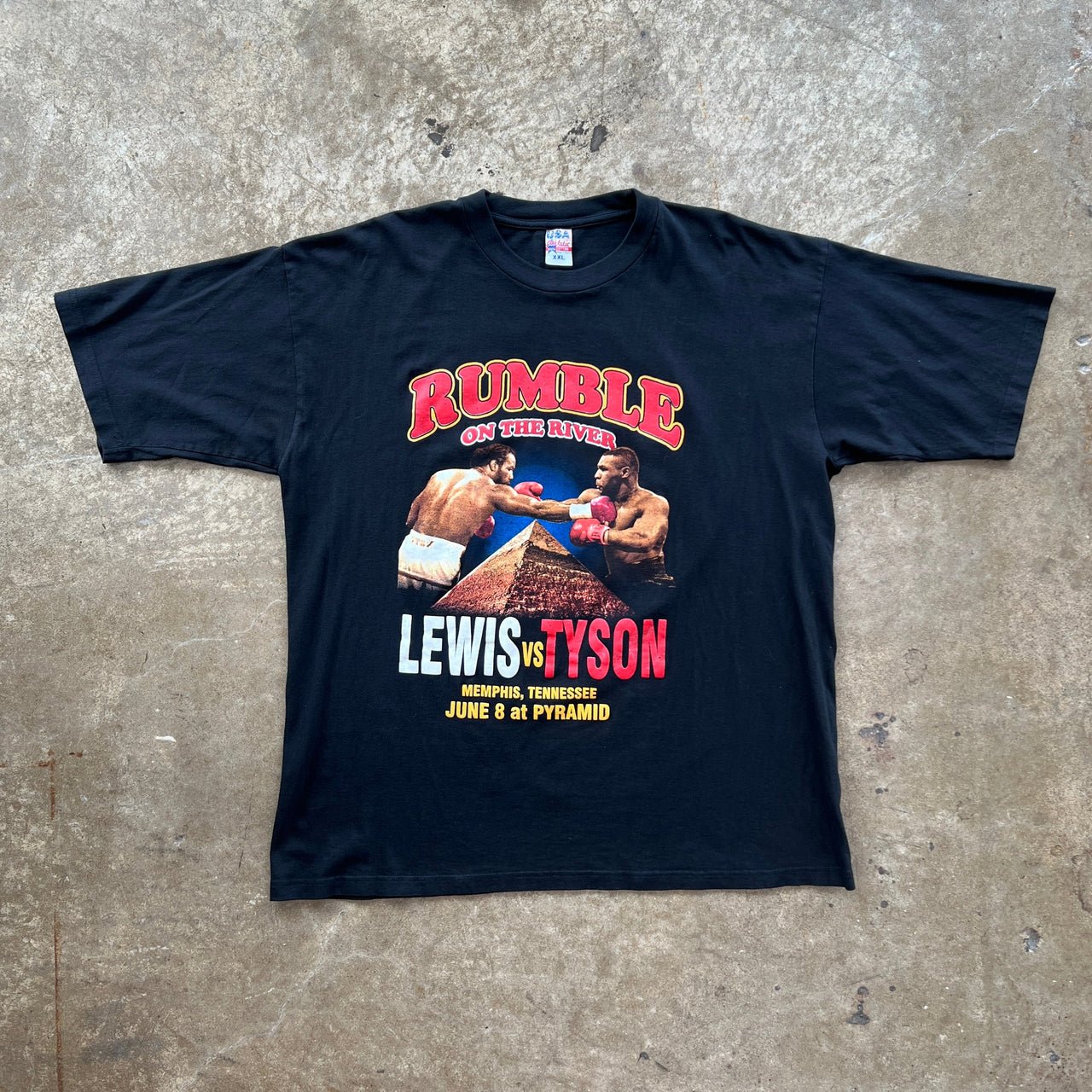 Rumble Boxing Mike Tyson Vs. Lewis Pyramid Tee