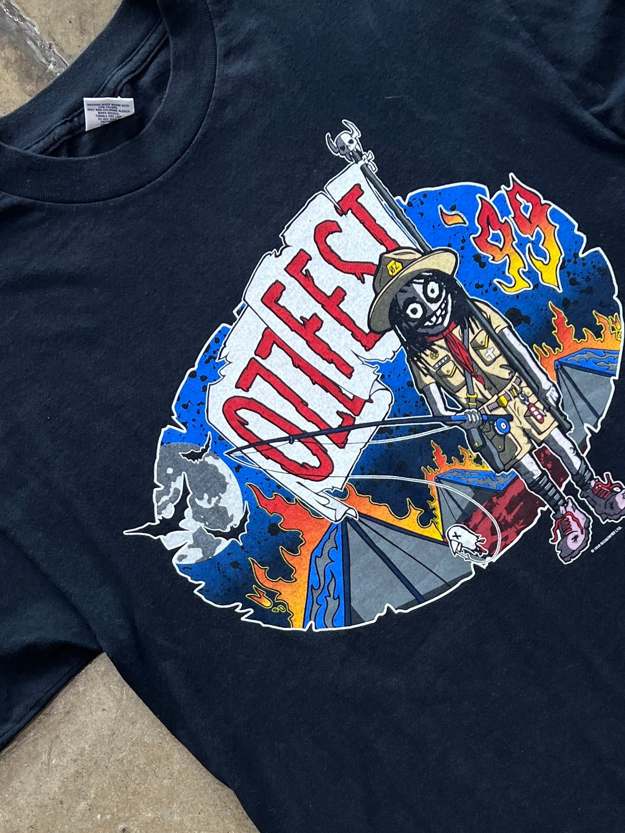 1999 Ozzfest Ozzy Osbourne Camper Deftones Band Tour Tee