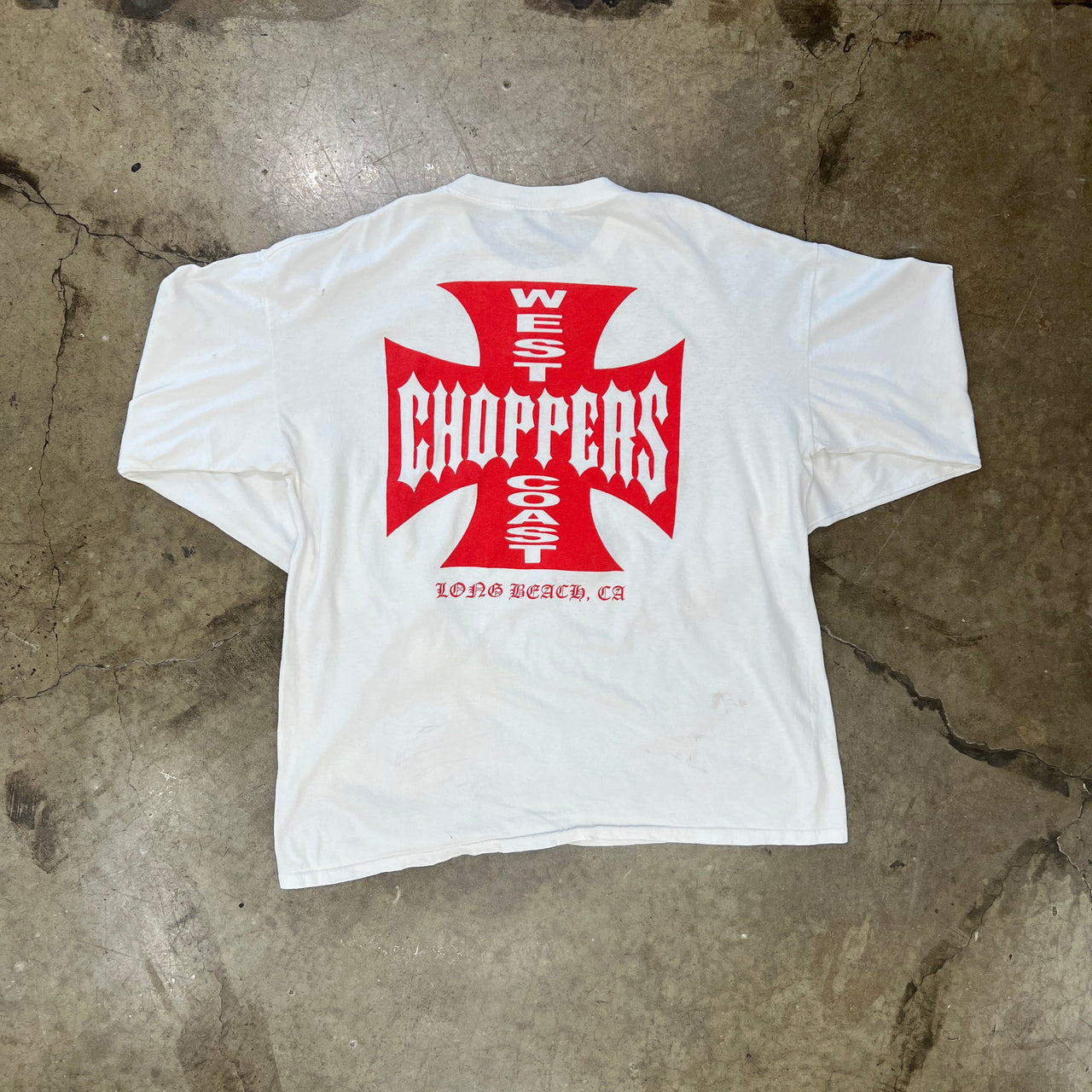 West Coast Choppers For Life Flame Sleeve Red Cross Tee Allsport
