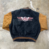 No Fear Leather Varsity Jacket