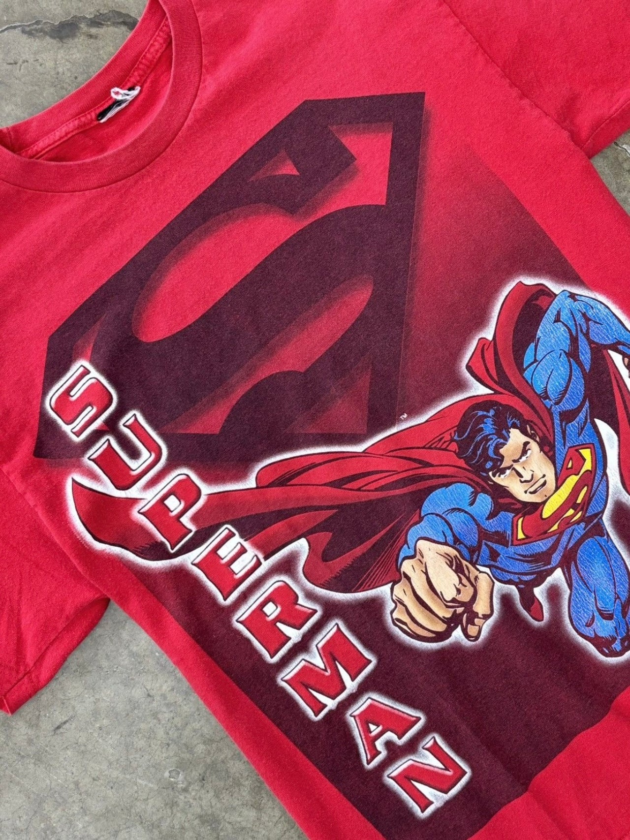 Superman Man Fly S Logo Tee