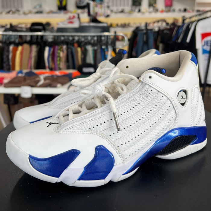 Air Jordan 14 White Hyper Royal