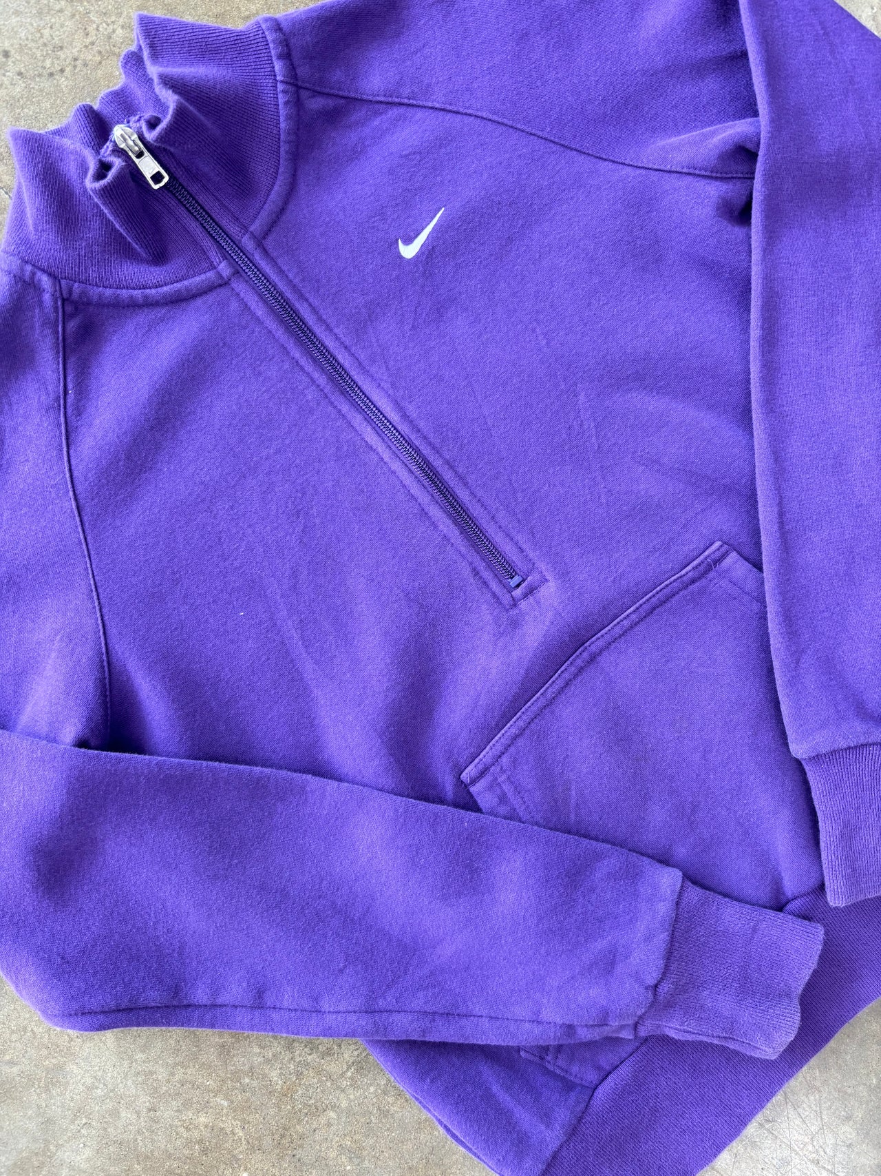 Nike Quarter-Zip Pocket Purple Jacket