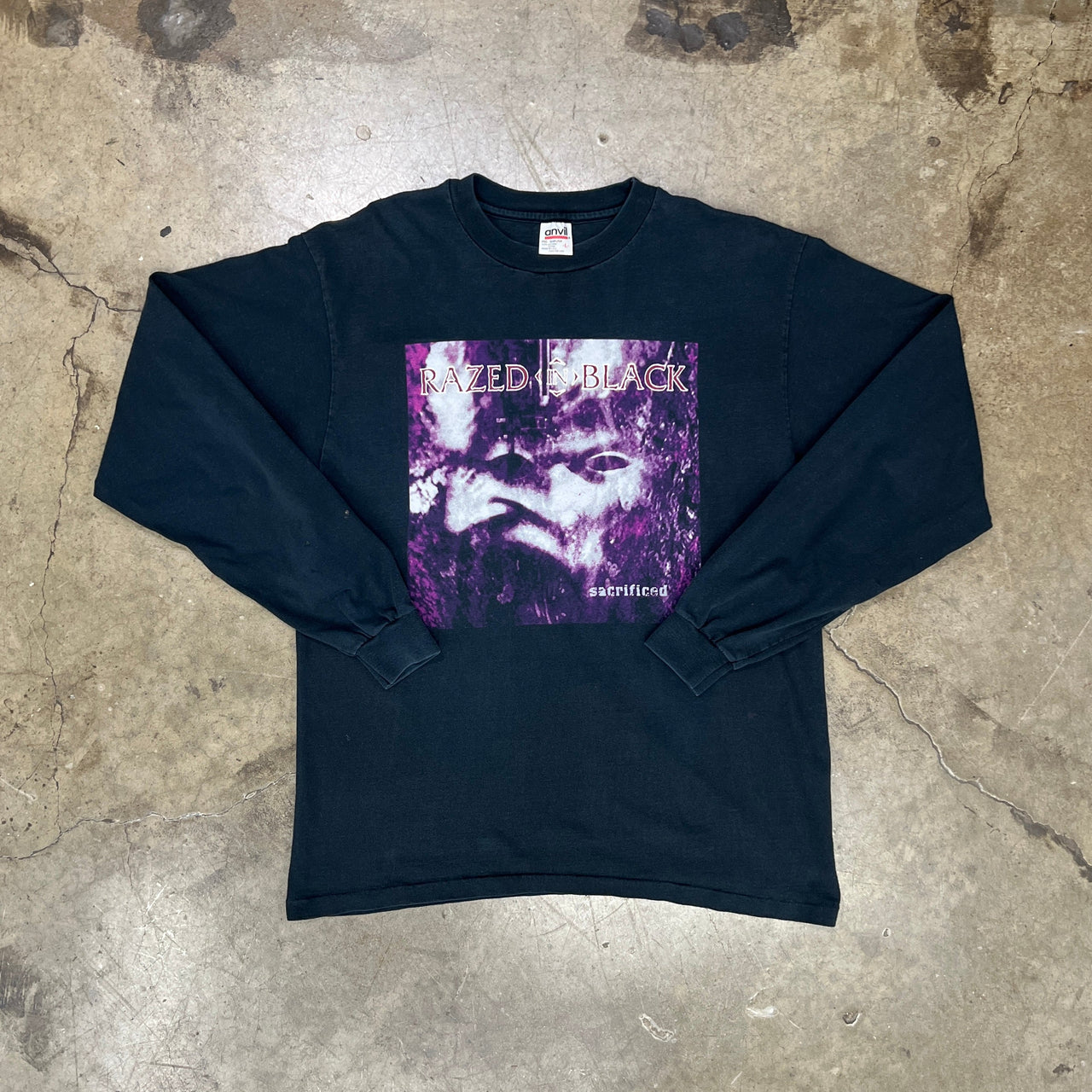 90s Razed in Black Sacrificed Anvil Long Sleeve