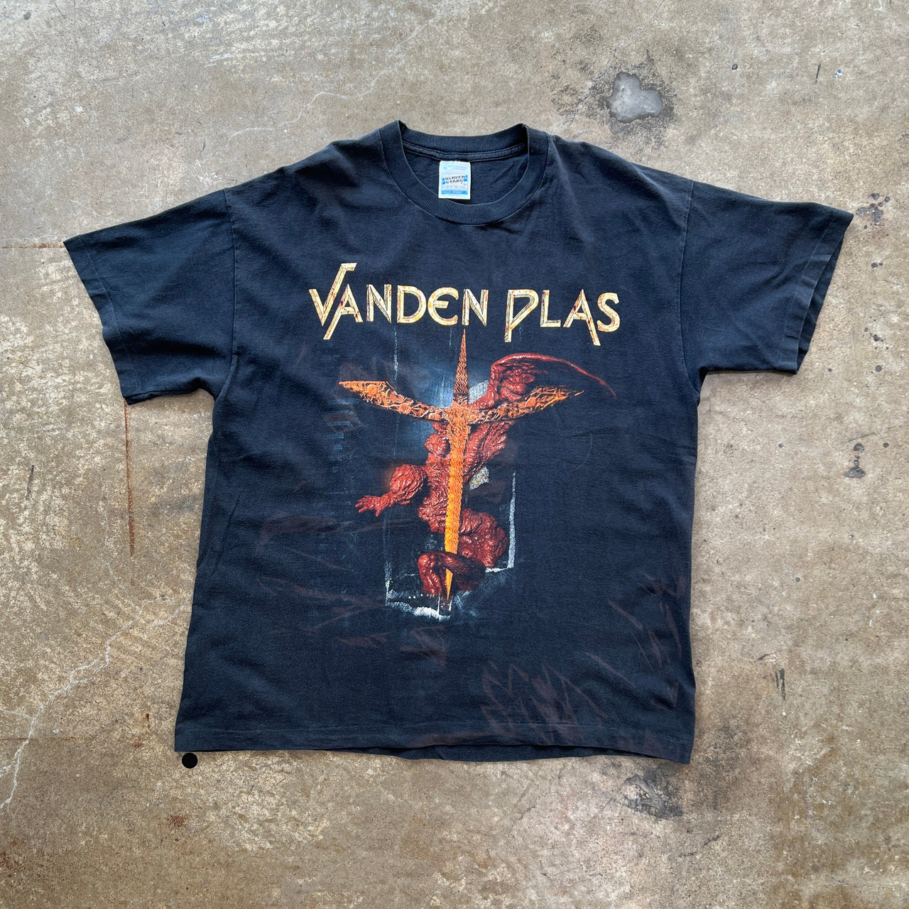 1997 Vanden Plas The God Thing Tour Date Concert Single Stitch Tee