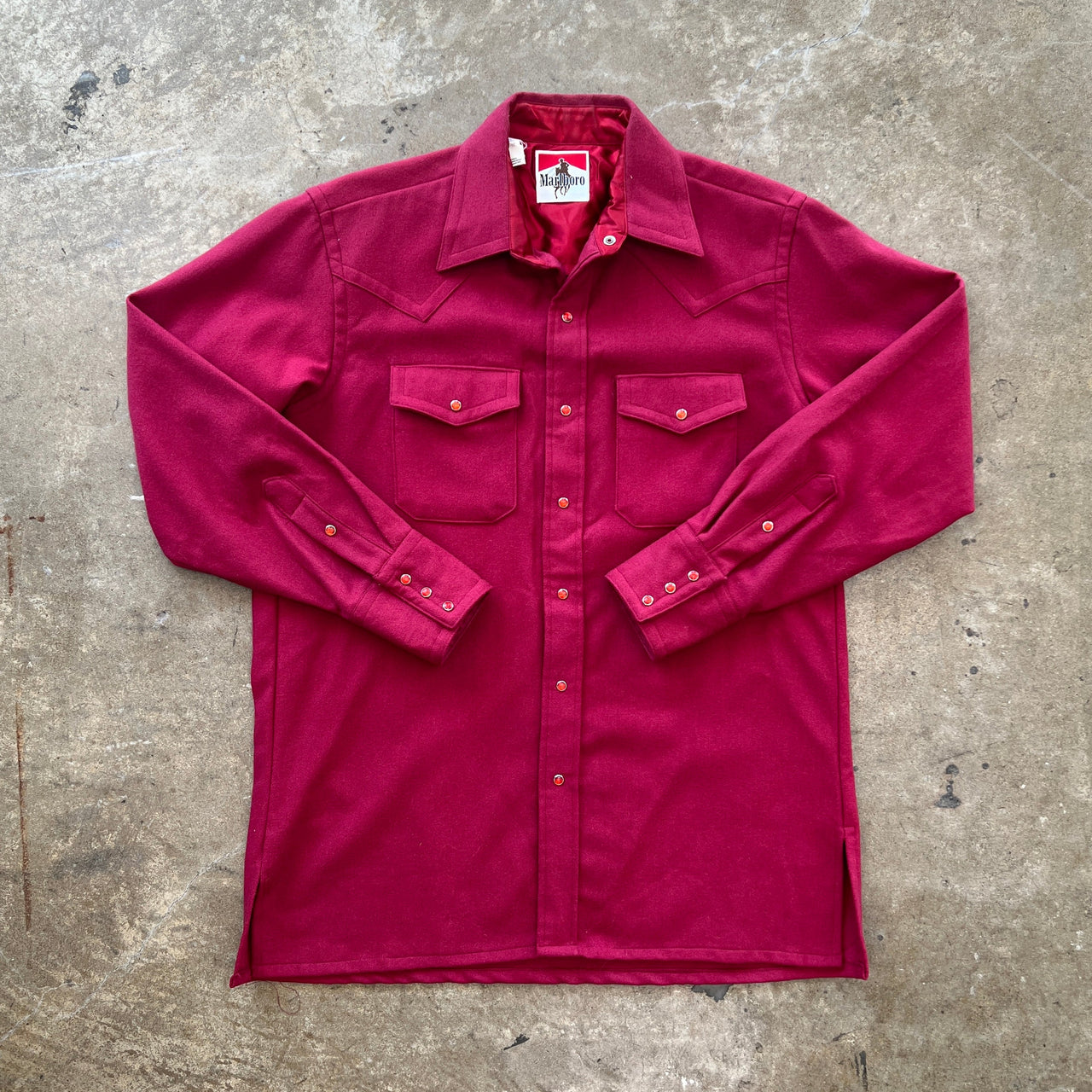 True Vintage 70s Marlboro Western Style Button Up