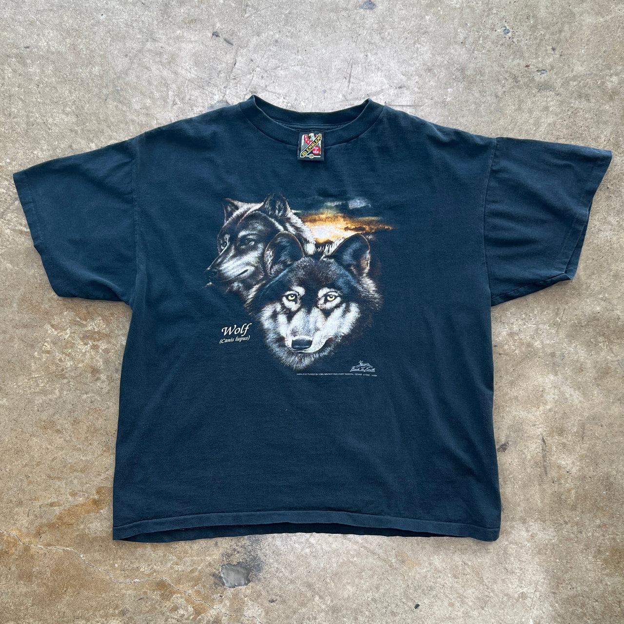 3D Emblem 1992 Nature Wolves Single Stitch Tee