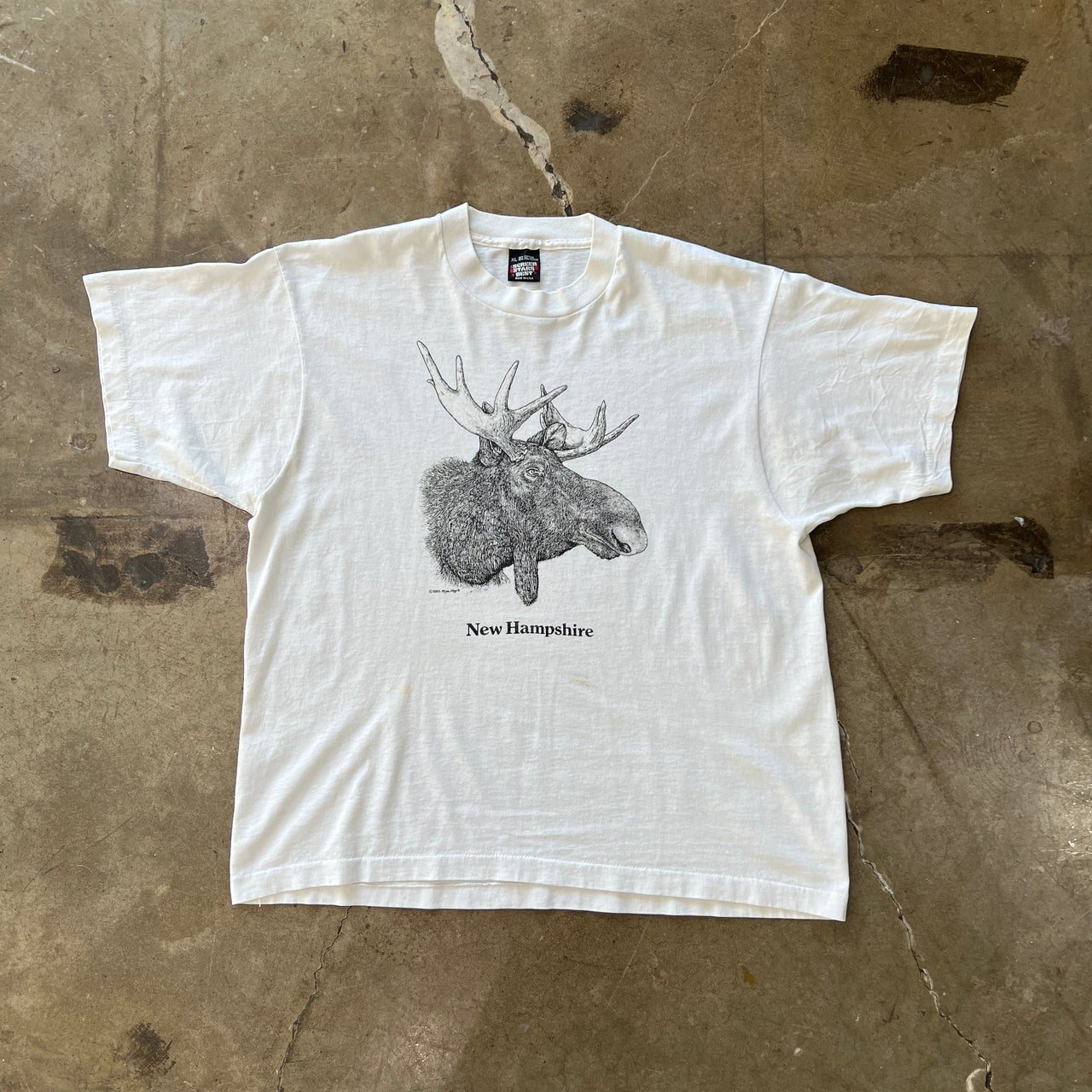 80s New Hampshire Moose Single Stitch Tee