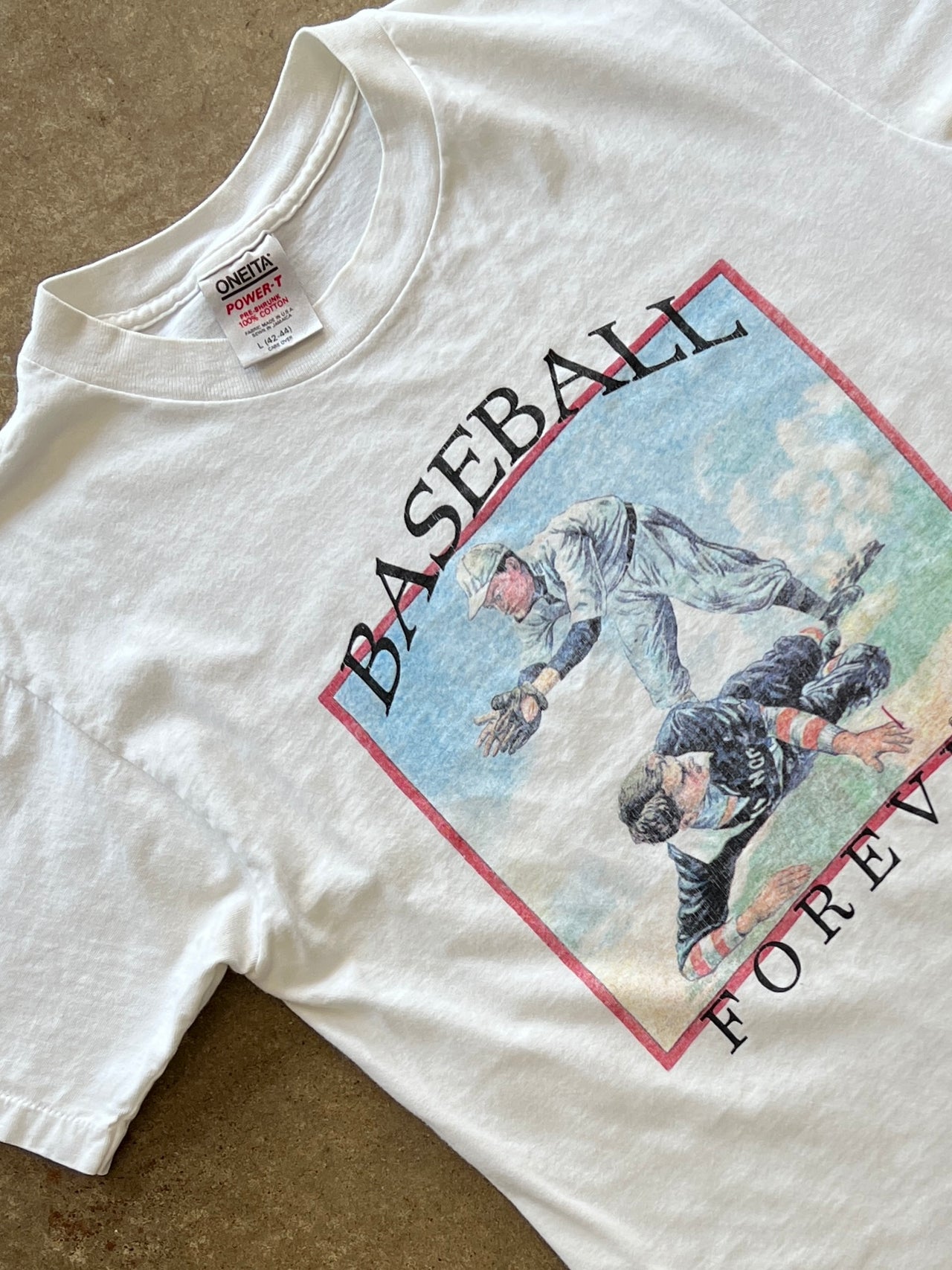 1989 Baseball Forever Oneita Tag Tee