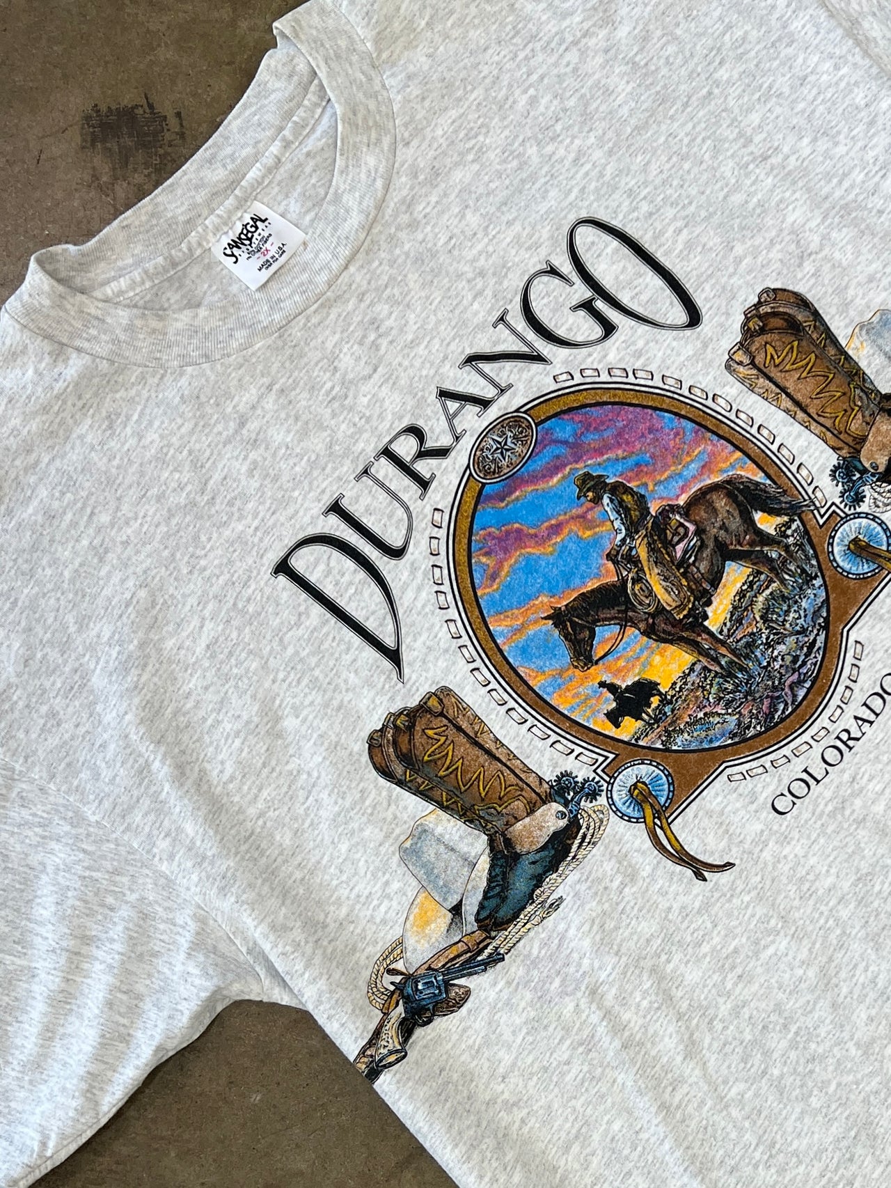 Durango Western Horses Cowboy Boots Tee