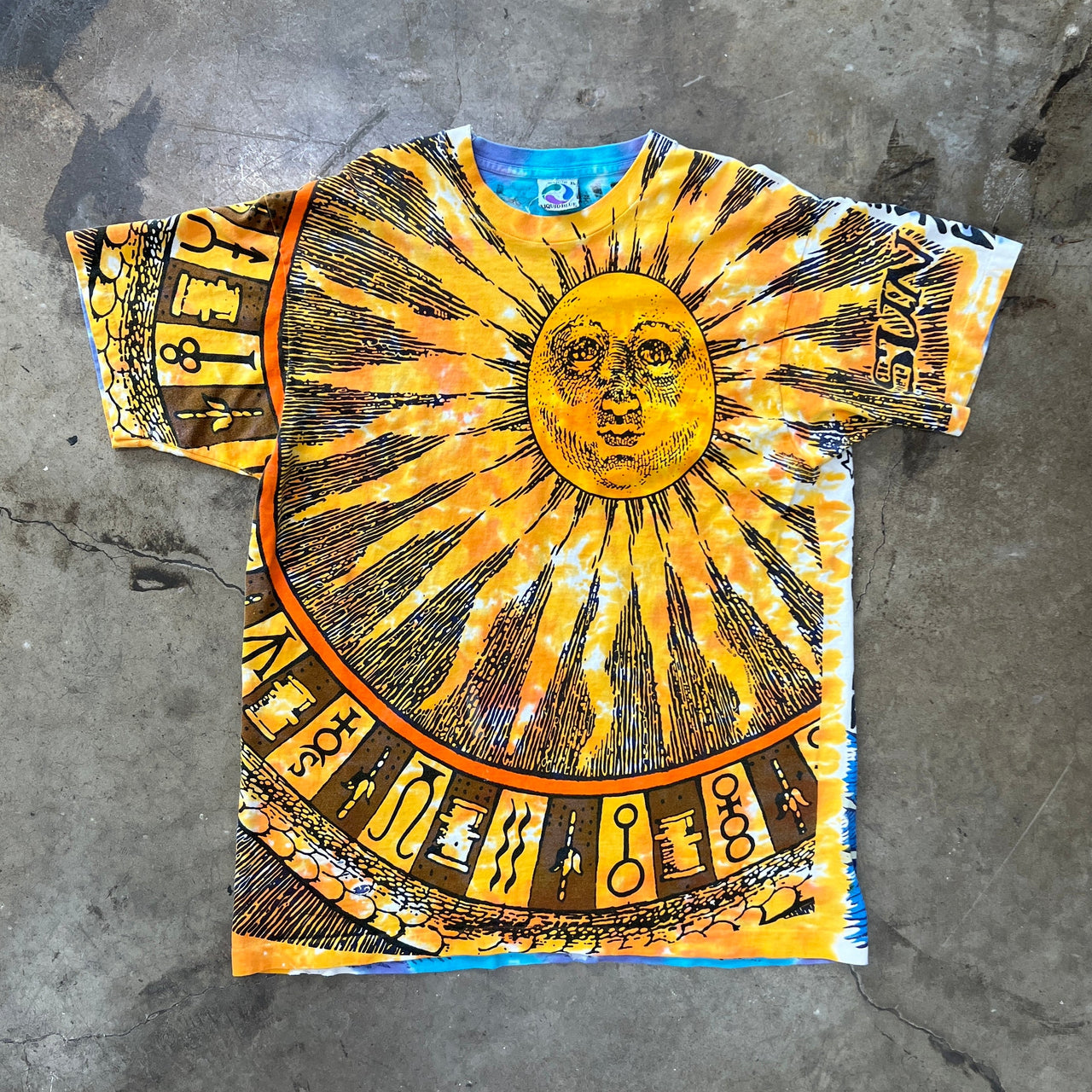 Liquid Blue AOP Sun and Moon Solstice Tee