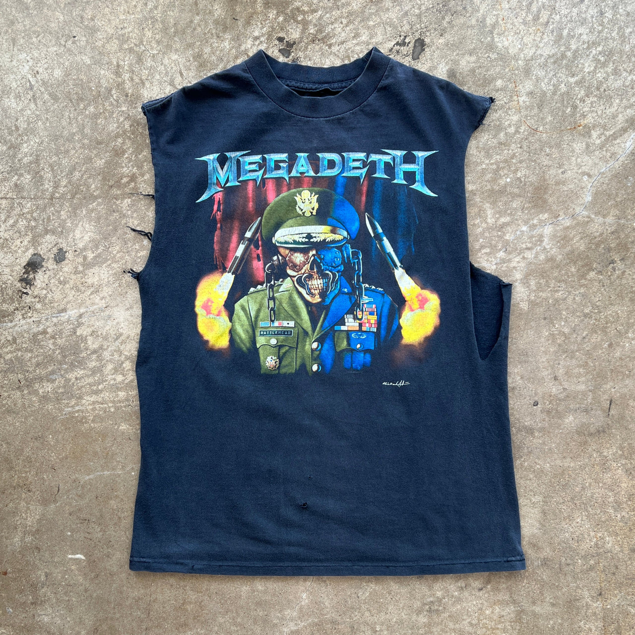 Megadeth Cut Sleeve Tank Tee