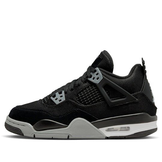 Air Jordan 4 Black Canvas GS