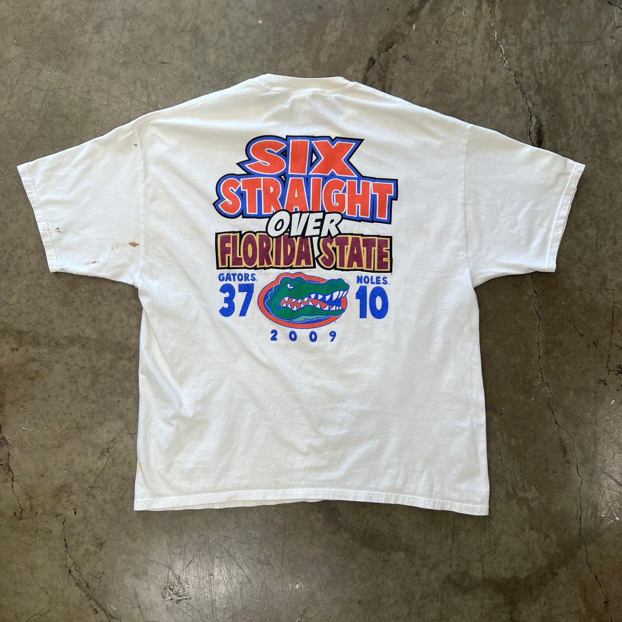 2009 Florida Gators vs. FSU Seminoles Six Straight Tee