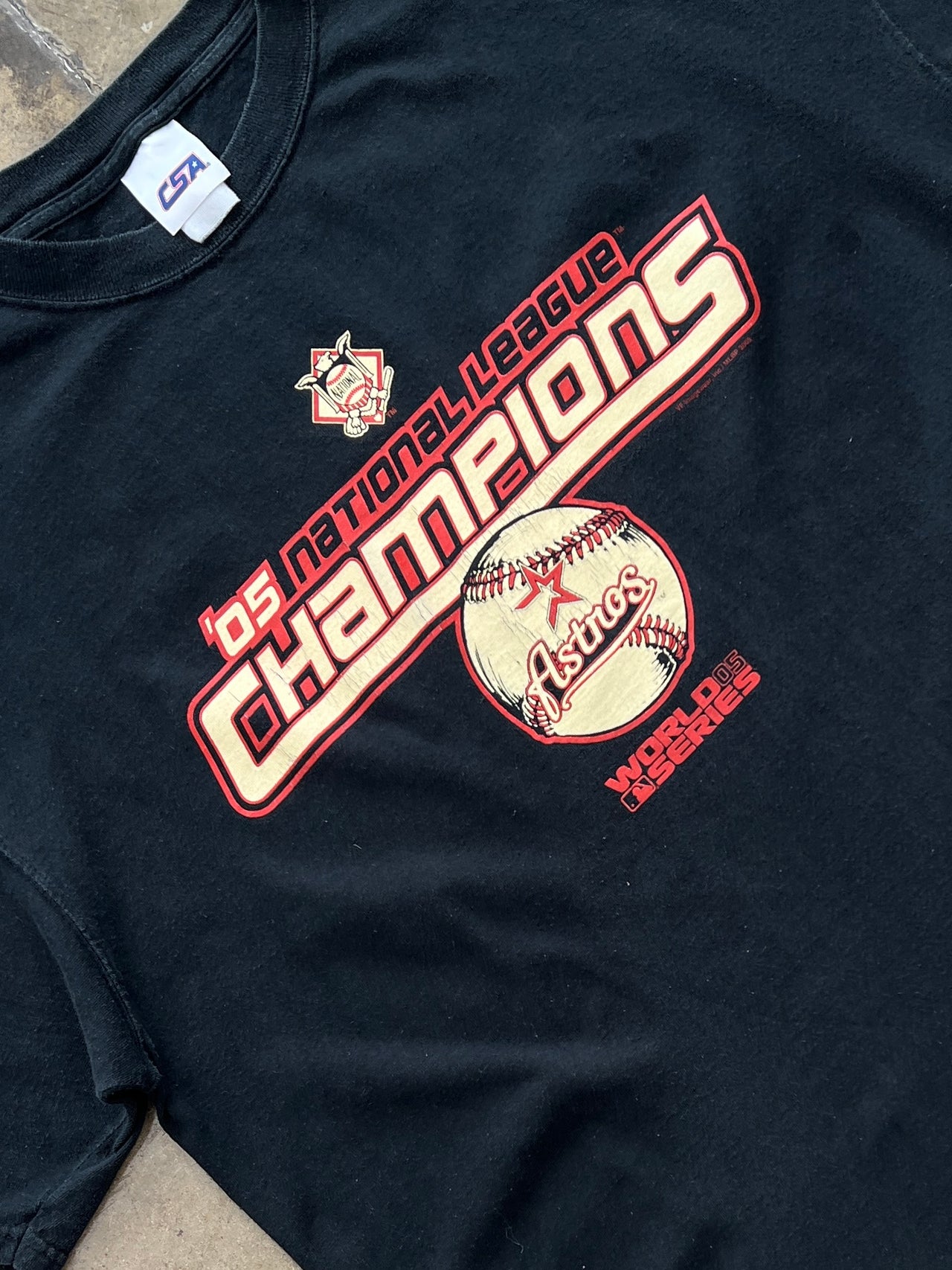 Houston Astros MLB 2005 National League Champs Baseball Tee