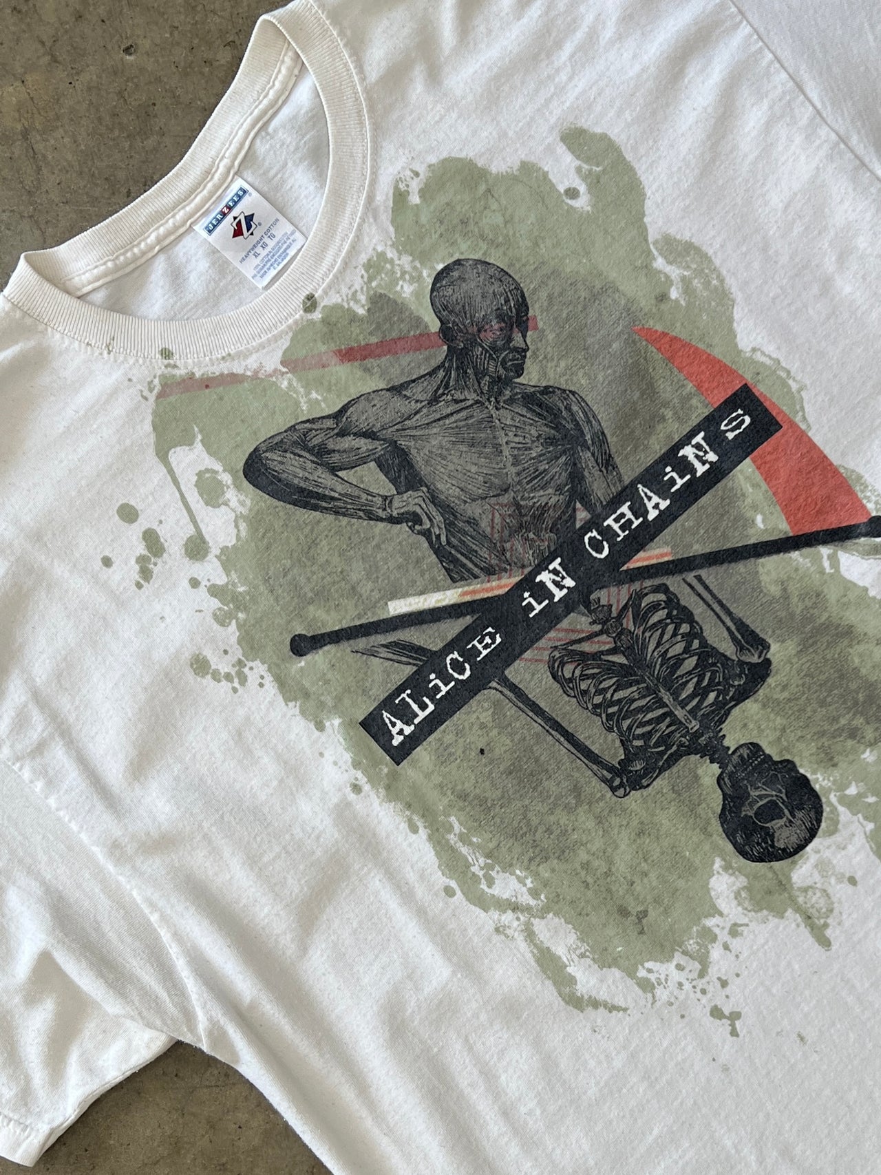 Alice in Chains Skeleton Rock Band Tee