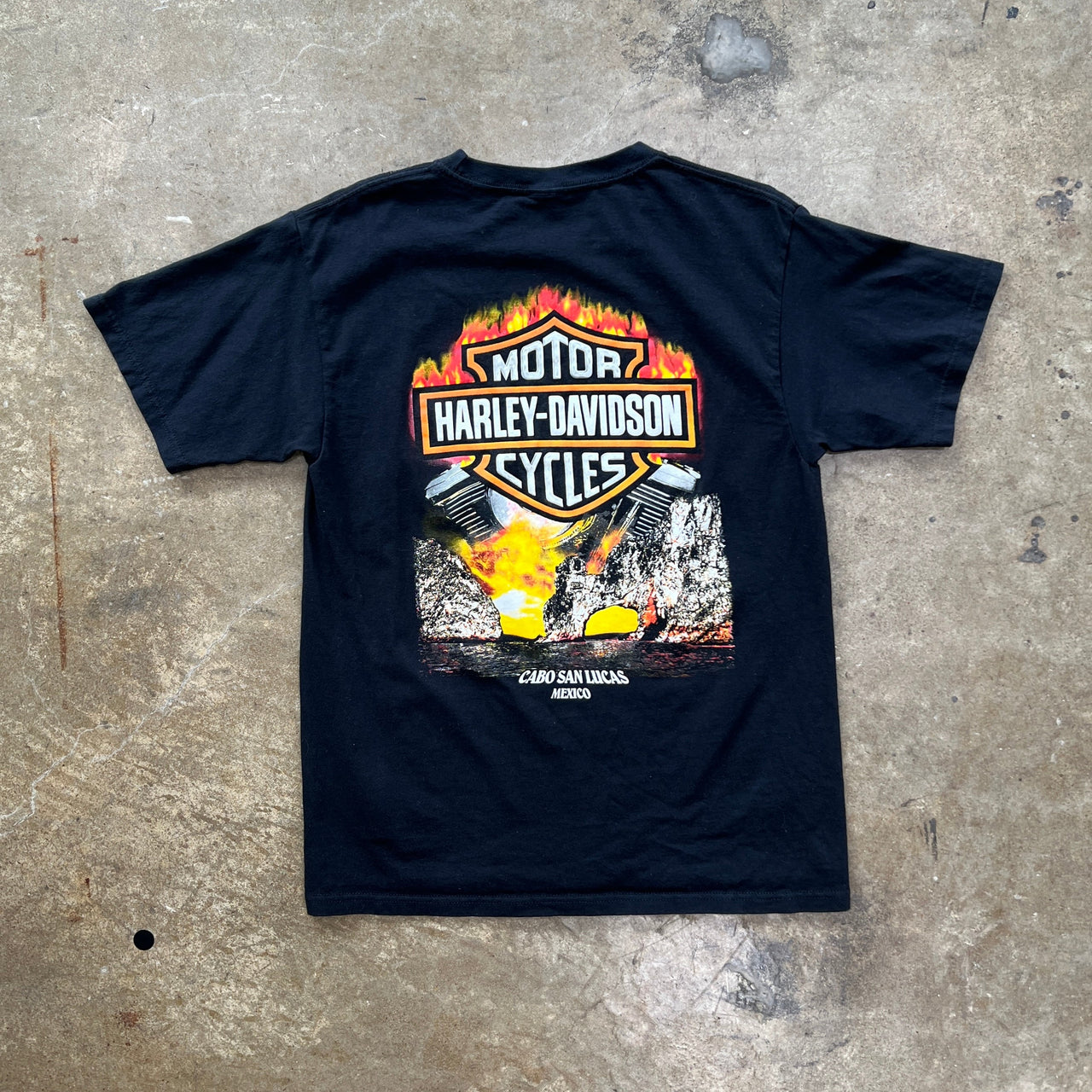 Y2K Harley Davidson Cabo San Lucas Mexico Panhead Tee